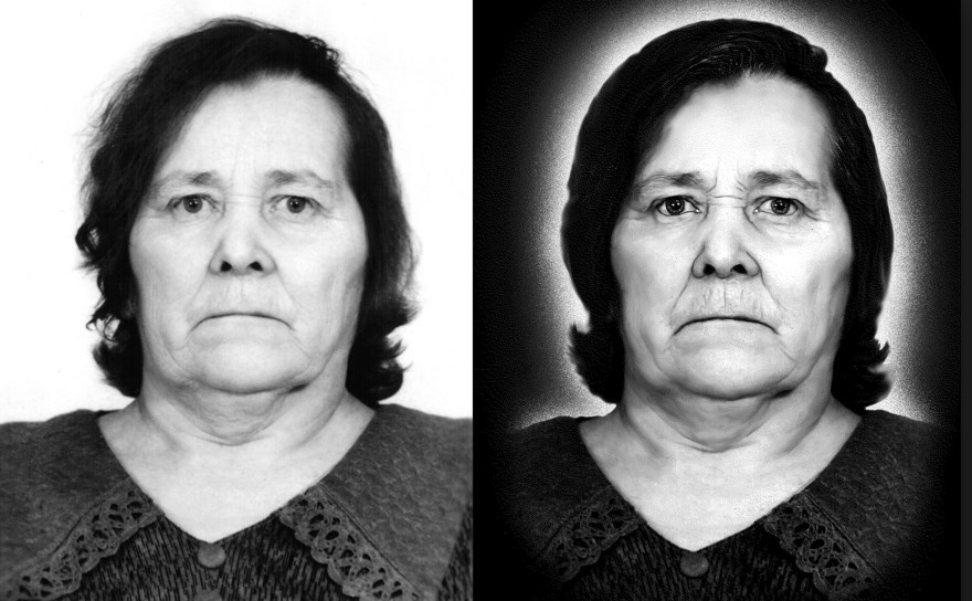 Лазерная гравировка на памятнике из гранита
